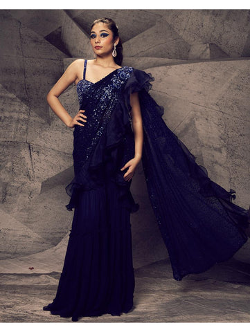 Archana Kochhar - The Shimmering Blue Gown Archana Kochhar - The Shimmering Blue Gown