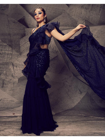 Archana Kochhar - The Shimmering Blue Gown Archana Kochhar - The Shimmering Blue Gown