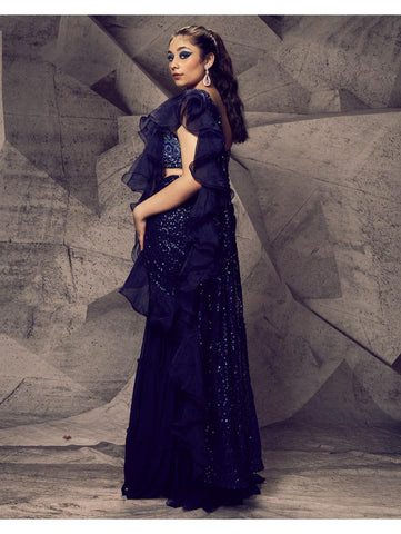 Archana Kochhar - The Shimmering Blue Gown Archana Kochhar - The Shimmering Blue Gown