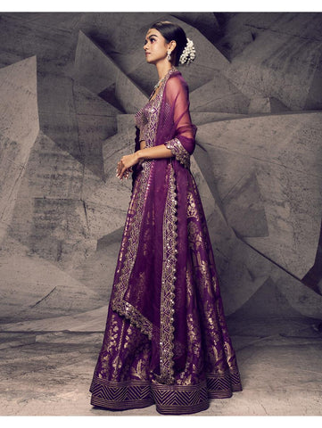 Archana Kochhar - The Anant Purple Lehenga Archana Kochhar - The Anant Purple Lehenga