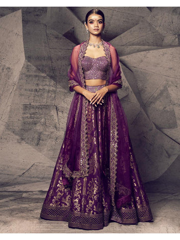 Archana Kochhar - The Anant Purple Lehenga Archana Kochhar - The Anant Purple Lehenga