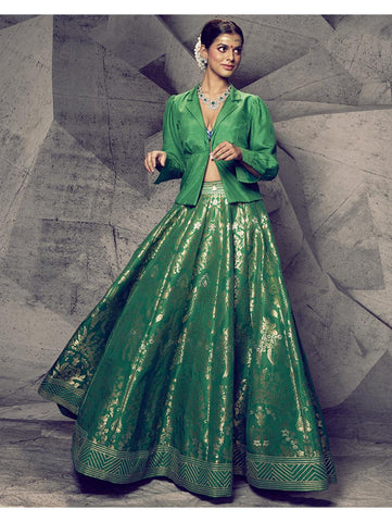 Archana Kochhar - The Anant Green Shirt Lehenga Archana Kochhar - The Anant Green Shirt Lehenga