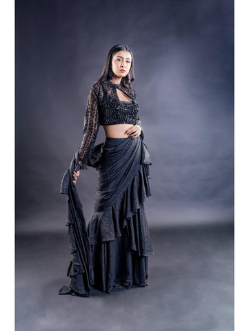 Aahava -MIDNIGHT WAVES (SAREE) Aahava -MIDNIGHT WAVES (SAREE)