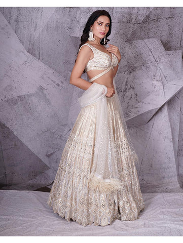 Archana Kochhar - The Spree Ivory Lehenga Archana Kochhar - The Spree Ivory Lehenga