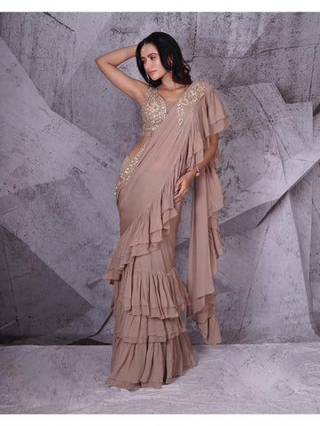 Archana Kochhar - The Spree Ruffle Sari Archana Kochhar - The Spree Ruffle Sari