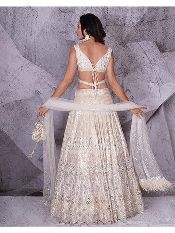 Archana Kochhar - The Spree Ivory Lehenga Archana Kochhar - The Spree Ivory Lehenga