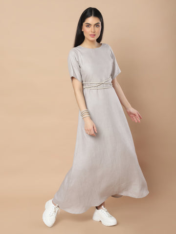 Hemp Deep Back Neck Dress Hemp Deep Back Neck Dress