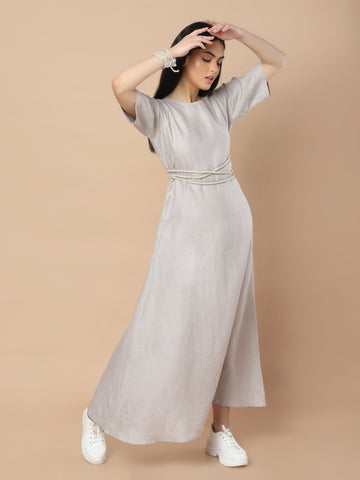 Hemp Deep Back Neck Dress Hemp Deep Back Neck Dress