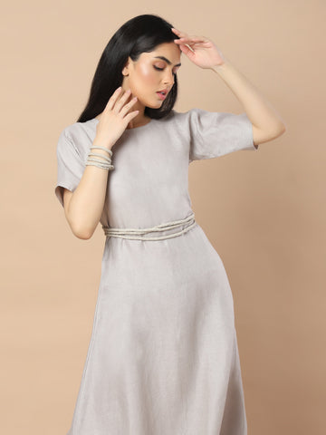 Hemp Deep Back Neck Dress Hemp Deep Back Neck Dress