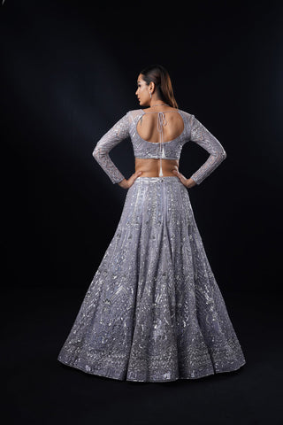 "Cresta" Sapphire Colour Lehenga Set "Cresta" Sapphire Colour Lehenga Set