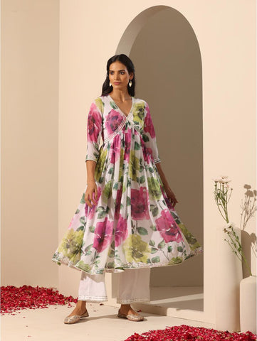 Pomcha Jaipur - GUL GULISTAN ANARKALI SET Pomcha Jaipur - GUL GULISTAN ANARKALI SET