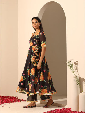 Pomcha Jaipur - GUL GULAB ANARKALI SET Pomcha Jaipur - GUL GULAB ANARKALI SET