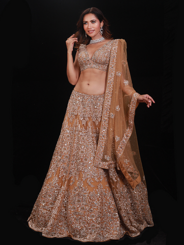 Archana Kochhar - The Gold Floral Lehenga Archana Kochhar - The Gold Floral Lehenga