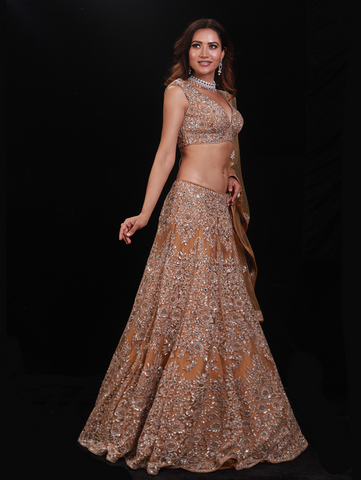 Archana Kochhar - The Gold Floral Lehenga Archana Kochhar - The Gold Floral Lehenga