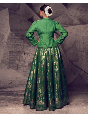Archana Kochhar - The Anant Green Shirt Lehenga Archana Kochhar - The Anant Green Shirt Lehenga