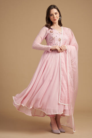 Pearl-Elegance Anarkali Set Pearl-Elegance Anarkali Set