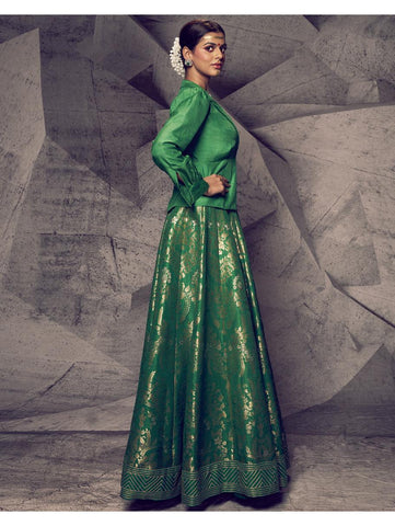 Archana Kochhar - The Anant Green Shirt Lehenga