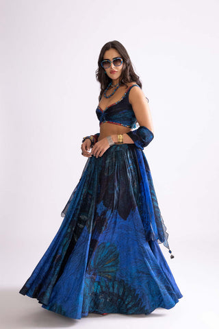 Riley Blouse, Magnolia Lehenga , Scallop Dupatta