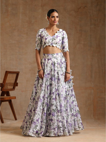 Pomcha Jaipur - GUL JAMINI LEHENGA SET