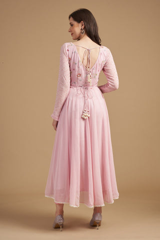 Pearl-Elegance Anarkali Set